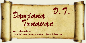 Damjana Trnavac vizit kartica